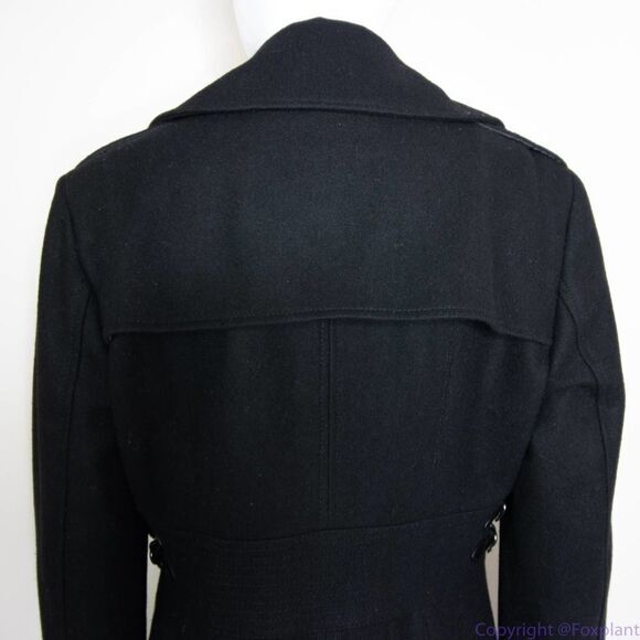 Keneth Cole women's wool blend black coat, size 8 - Picture 6 of 16